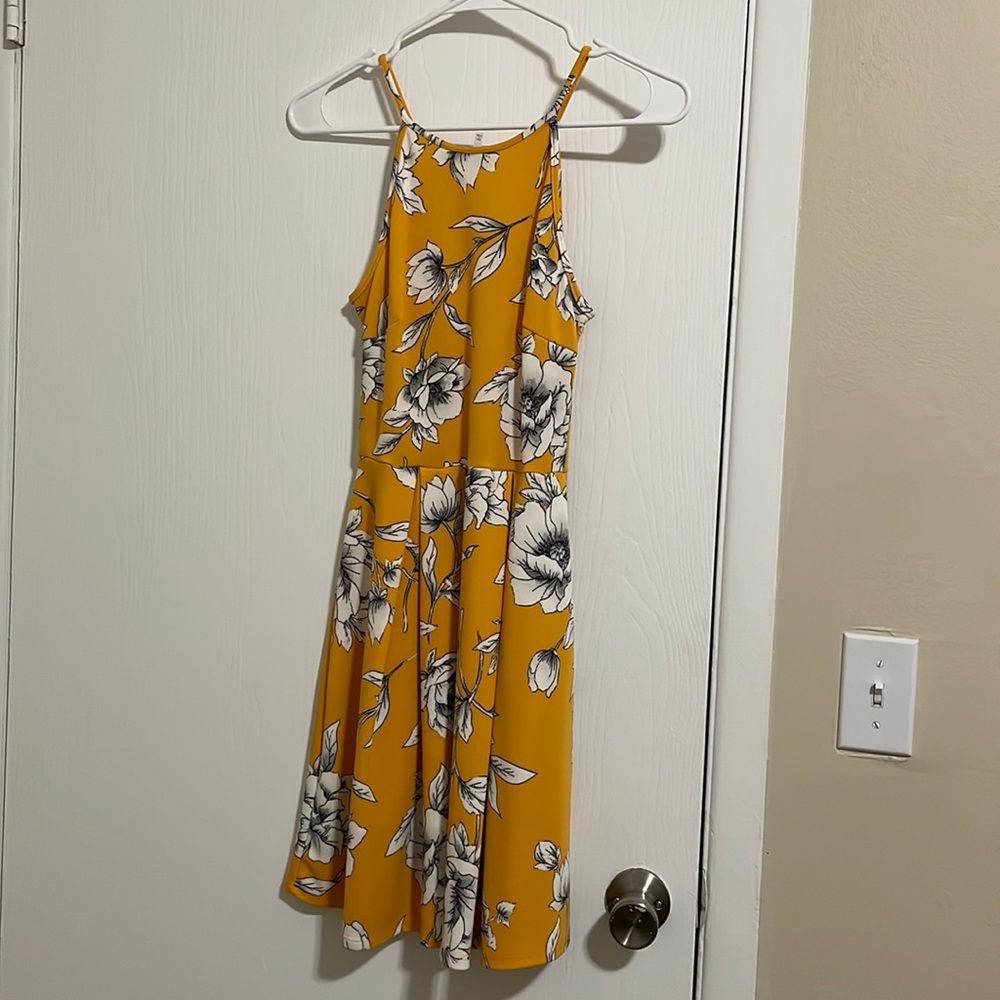 Yellow womens dress
